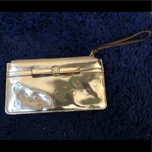 Gold Kate Spade Wristlet